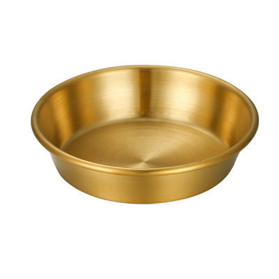 plat d'or 304/201 inoxydable de sauce à 7/8/9/10cm multifonctionnel