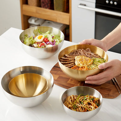 Le Cookware de la meilleure qualité d'acier inoxydable place des cuvettes pour la portion de mélange et Snacking