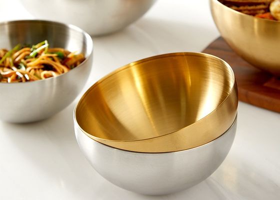 Le Cookware de la meilleure qualité d'acier inoxydable place des cuvettes pour la portion de mélange et Snacking