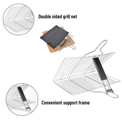 acier inoxydable net soudé net de gril de barbecue de gril de barbecue de 34cm