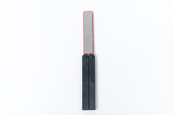 Double couteau dégrossi Whetstone pliant Diamond Sharpener Polish Camping