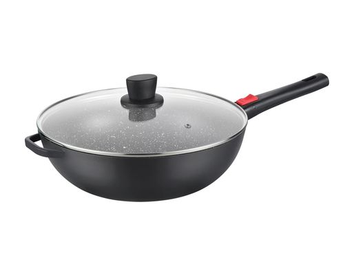 Pot en aluminium de bâton souple pour le noir de Cooktops d'induction