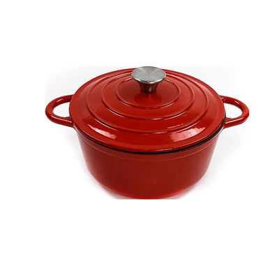 Cuisinier en fer forgé en émail de 6 litres, parfait pour les vacances et les aventures en plein air.
