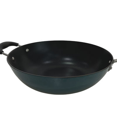 Poignée chinoise de Pan Skillet With Removable Silicone de wok de la fonte 11Inch classique