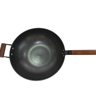 Poêle chinoise de fonte de cuisine de maison de BSCI faisant cuire le wok Pan Non Stick 32cm