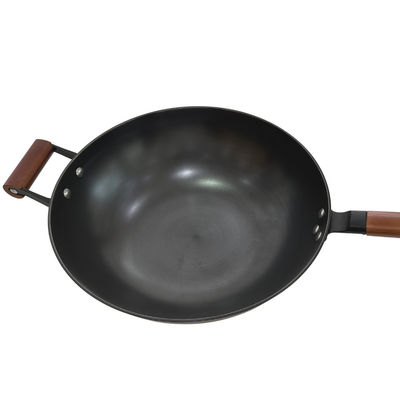Poêle chinoise de fonte de cuisine de maison de BSCI faisant cuire le wok Pan Non Stick 32cm