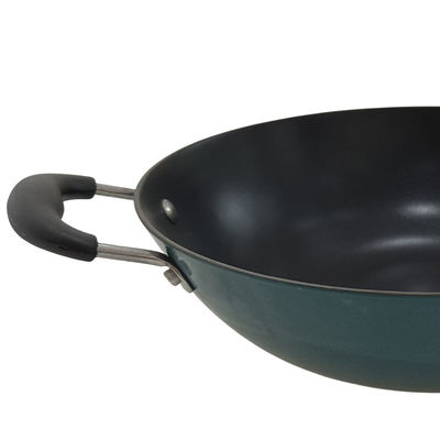 Poignée chinoise de Pan Skillet With Removable Silicone de wok de la fonte 11Inch classique