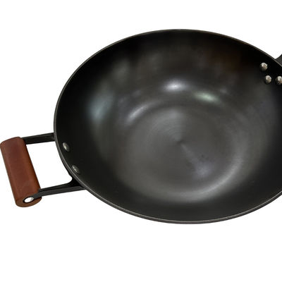 Poêle chinoise de fonte de cuisine de maison de BSCI faisant cuire le wok Pan Non Stick 32cm