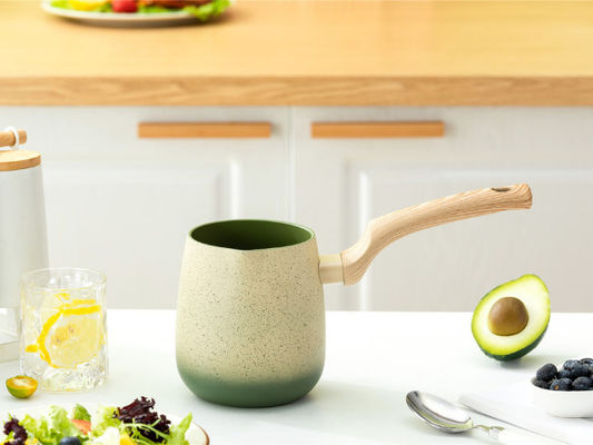 Bâton en aluminium prêt de théière d'induction non avec la poignée détachable et le couvercle en verre