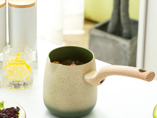 Bâton en aluminium prêt de théière d'induction non avec la poignée détachable et le couvercle en verre