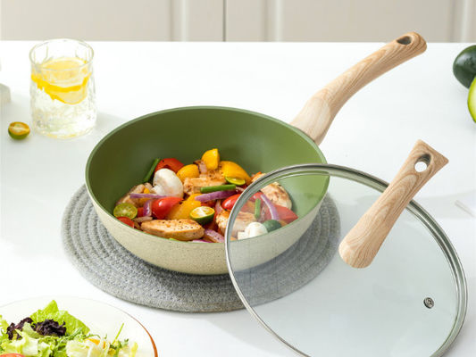La casserole en aluminium de la meilleure qualité 10Inch de crêpe collent non avec la poignée détachable