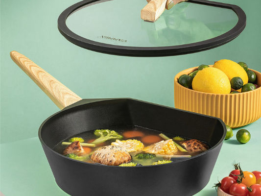 Poêle 13Inch de Safe Non Stick de lave-vaisselle avec le revêtement en céramique