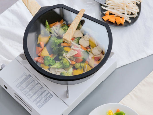 Poêle 13Inch de Safe Non Stick de lave-vaisselle avec le revêtement en céramique