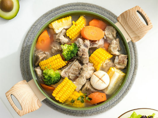 Poignées résistantes de Pan Non Stick With Heat de cocotte en terre en aluminium de haute performance et couvercle en verre