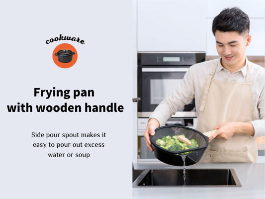 aluminium 16Inch faisant frire Pan For High Heat Cooking ISO9003