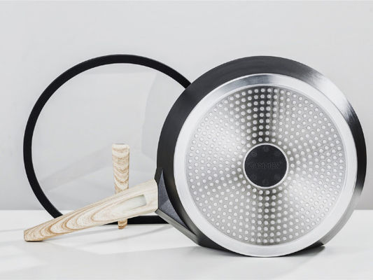 Poêle en aluminium légère 10Inch avec non le revêtement de bâton