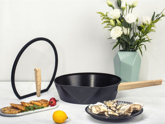 aluminium 10.25Inch faisant frire Pan Oven Safe With Silicone Handle