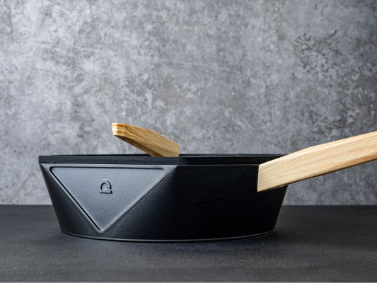Cookware 11Inch en aluminium faisant frire la base en acier de Pan Heavy Duty With Stainless