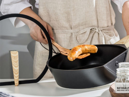 aluminium 10.25Inch faisant frire Pan Oven Safe With Silicone Handle