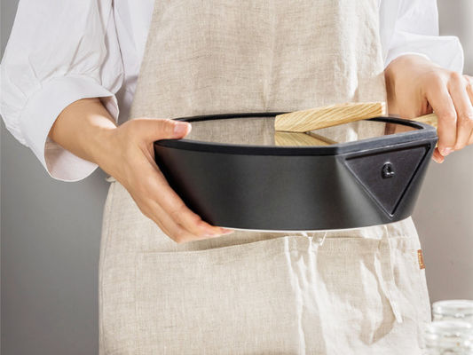 aluminium 10.25Inch faisant frire Pan Oven Safe With Silicone Handle