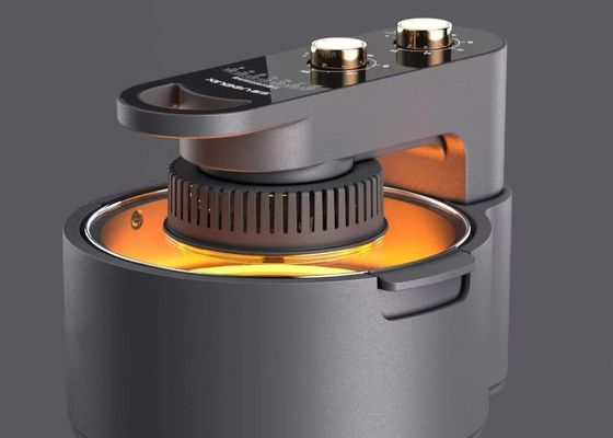 La NOUVELLE friteuse d'air du noir 5L fait cuire rapidement 22*29.5cm
