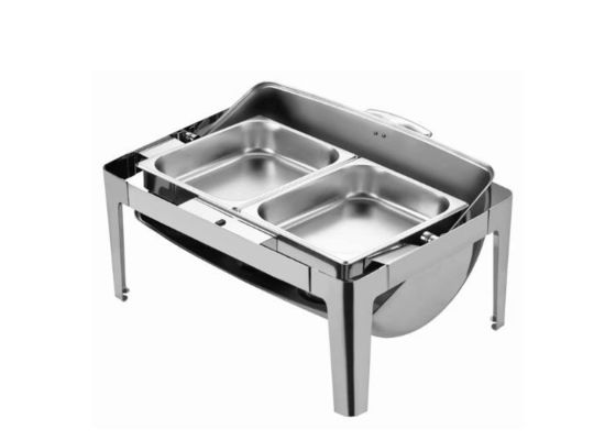 Isolation évidente rectangulaire plein Flip Meal d'acier inoxydable Buffy Stove Heating Meal Hotel