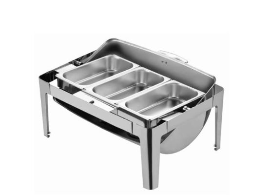 conteneur de chauffage de nourriture de restaurant d'hôtel de fourneau d'alcool de buffet d'acier inoxydable de 64*50*31cm
