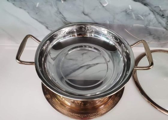 ensemble de buffet de plat de friction d'acier inoxydable de 26cm