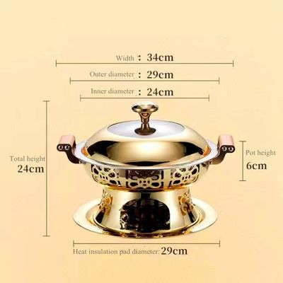 Résistant à la chaleur en bois rond de plat de friction d'acier inoxydable de poignée pour des biens de ruban