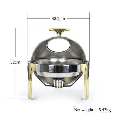 Réchauffeur de nourriture chaud de approvisionnement d'équipement d'ensemble de buffet d'acier de pot d'hôtel d'acier inoxydable