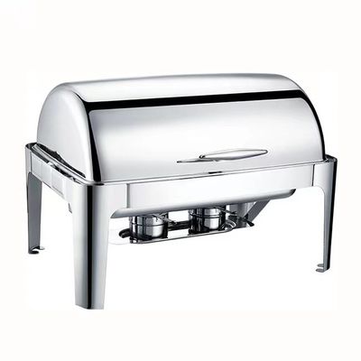conteneur de chauffage de nourriture de restaurant d'hôtel de fourneau d'alcool de buffet d'acier inoxydable de 64*50*31cm