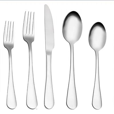 Fourchette de couteau d'acier inoxydable des biens 304 et ensemble de cuillère pour l'usage de restaurant