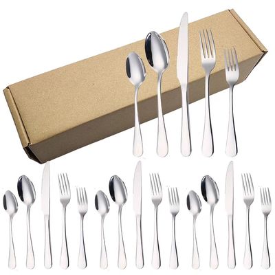 Fourchette de couteau d'acier inoxydable des biens 304 et ensemble de cuillère pour l'usage de restaurant