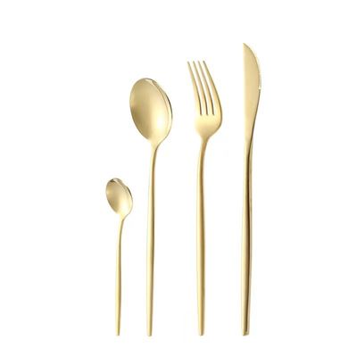 Les couverts d'acier inoxydable du classique 304 ont placé la sophistication intemporelle
