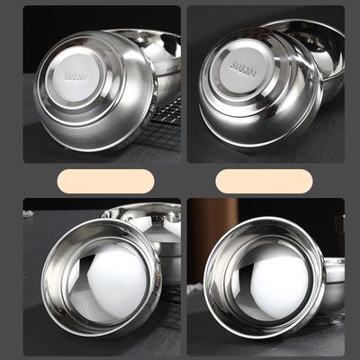 Couteaux polis en acier inoxydable 304 à double paroi pour cuisine