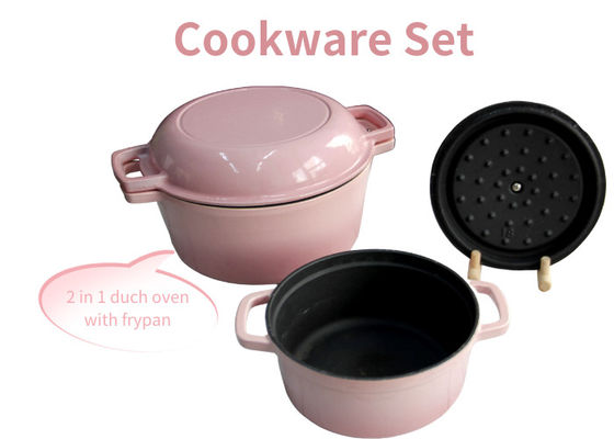 Des kits de cuisine en fonte émaillée 2 en 1