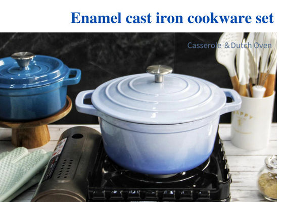 Couche en émail en fonte Cocote ronde Mini four hollandais avec couvercle