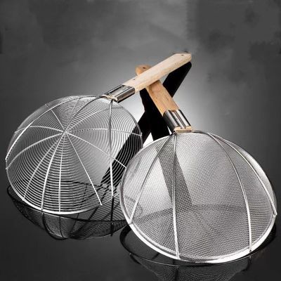 Filtre à cuillère domestique en acier inoxydable 201 avec poignée en bois