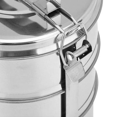 Boîte à repas multifonctionnelle en acier inoxydable avec compartiments et couches multiples