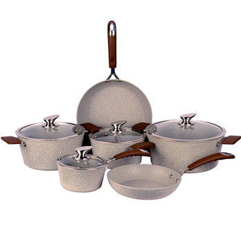 5 pièces de four à frire en aluminium