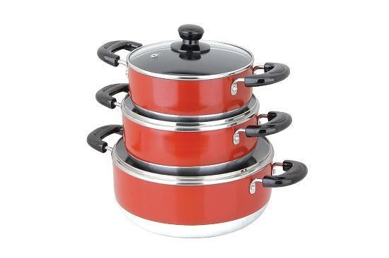 5 pièces de four à frire en aluminium