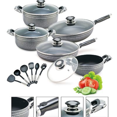 Ensembles d'ustensiles de cuisine en aluminium non adhésif