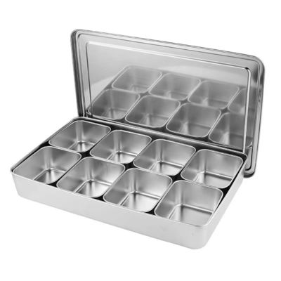 Boîte à assaisonnements en acier inoxydable