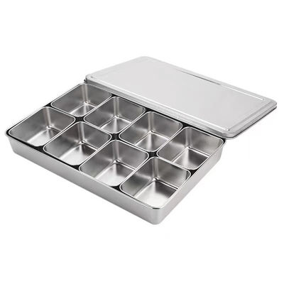 Boîte à assaisonnements en acier inoxydable