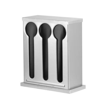 Appareils de cuisine évacateur de stockage en acier inoxydable pour couteau à fourchette à cuillère