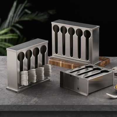 Appareils de cuisine évacateur de stockage en acier inoxydable pour couteau à fourchette à cuillère