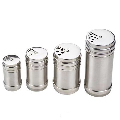 Bottes d'assaisonnements de barbecue ménagers en acier inoxydable avec couvercle rotatif