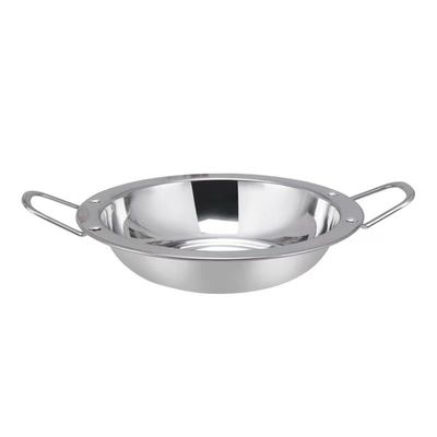 Grade alimentaire 18 à 32 cm Pâtisserie en acier inoxydable à fond plat