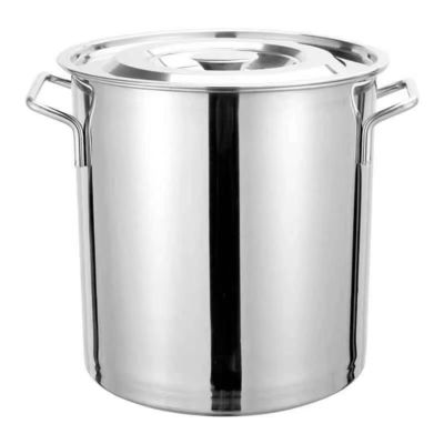 Pot de soupe en acier inoxydable 304 de grande capacité avec couvercle
