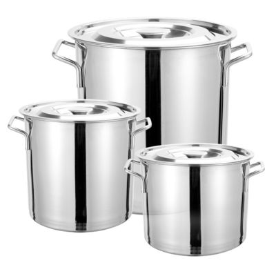 Pot de soupe en acier inoxydable 304 de grande capacité avec couvercle
